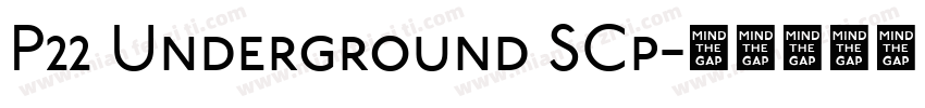 P22 Underground SCp字体转换
